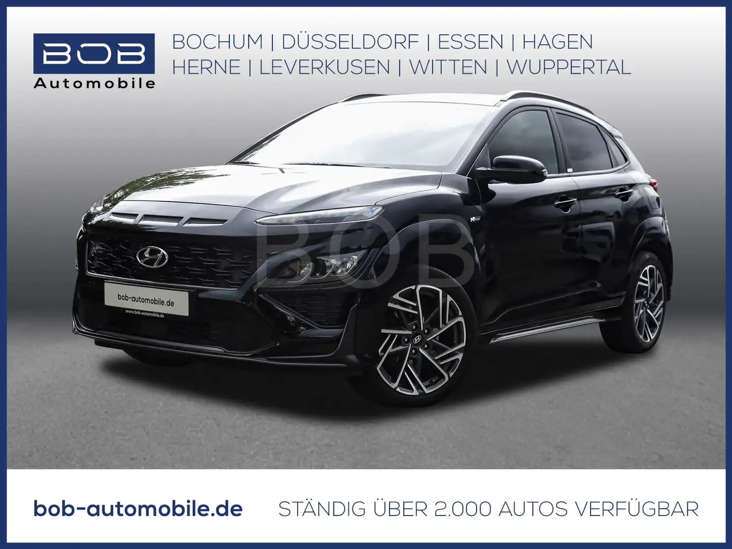 Hyundai KONA 1.0 T-GDI N Line 48V NAVI SHZ PDC KLIMA Negro - 1