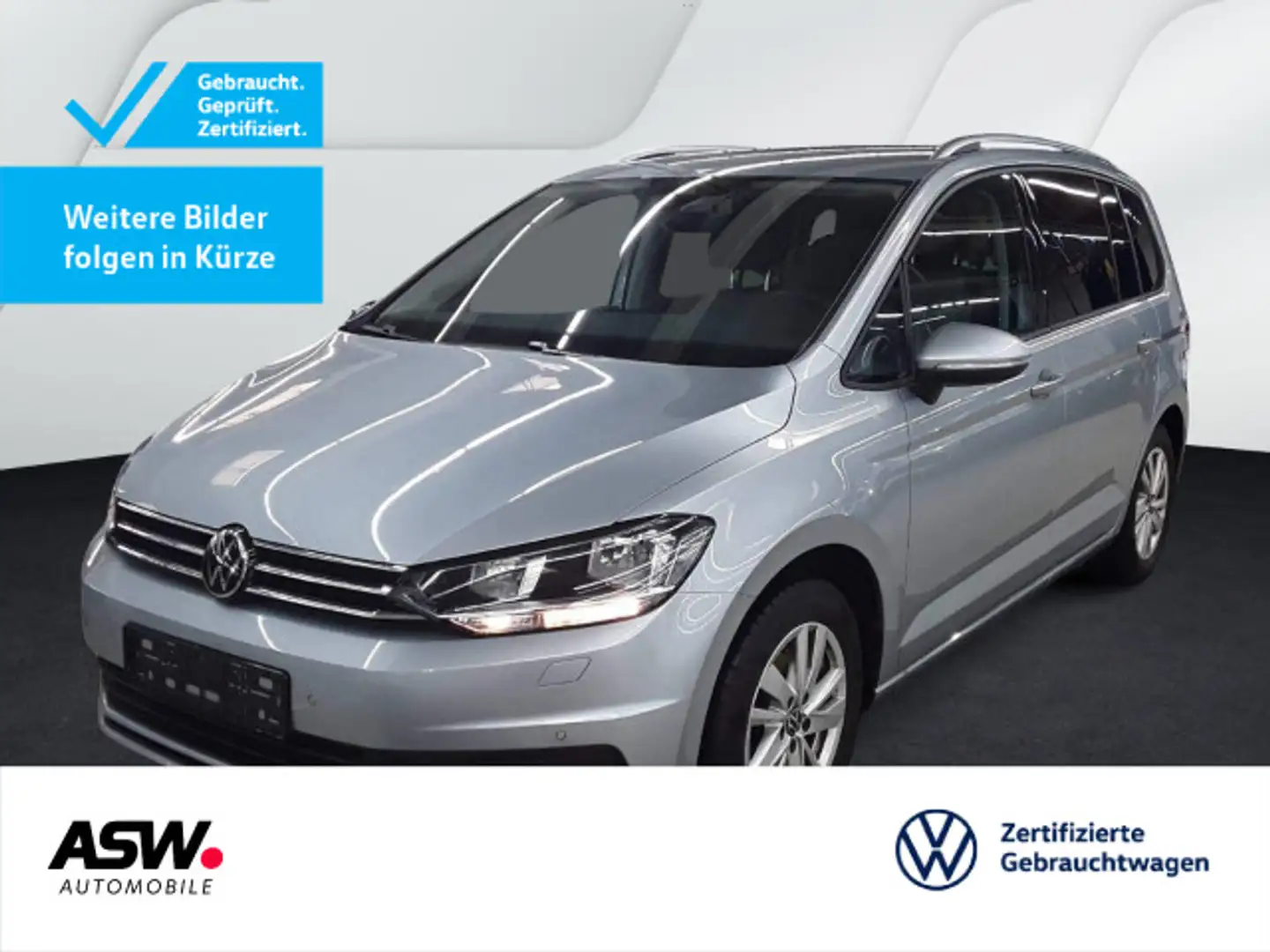 Volkswagen Touran Comfortline 1.5TSI DSG Nav ACC RFK AHK 7S Silber - 1