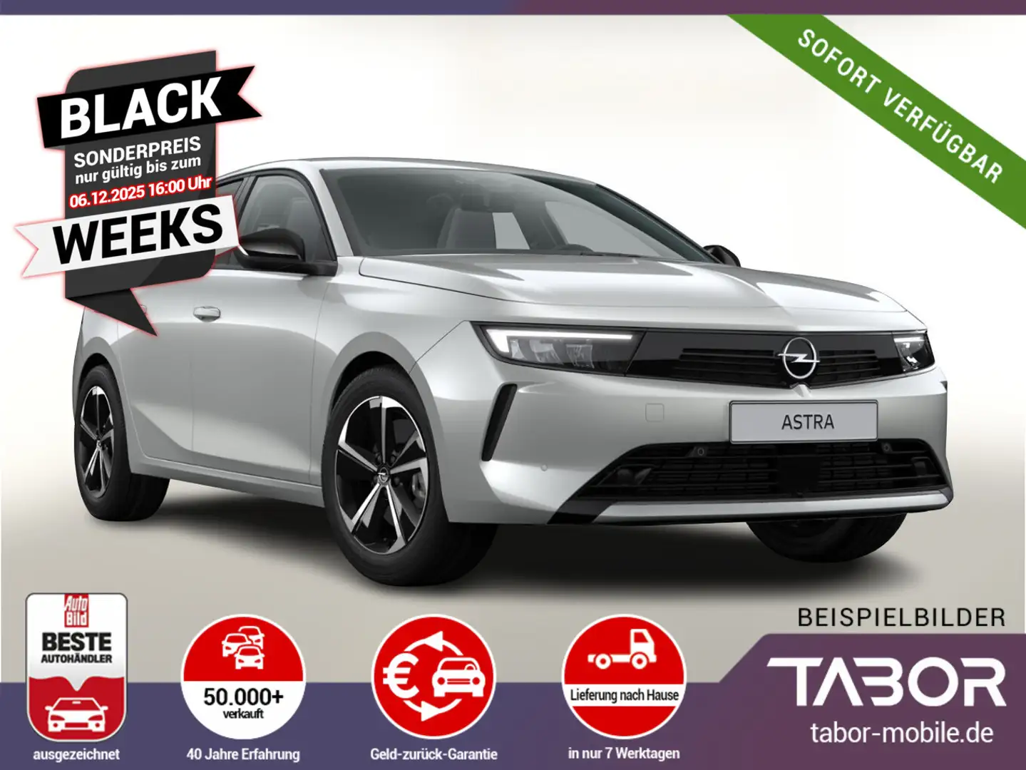 Opel Astra 1.2 130 AT8 Eleg. ACC Keyl Kam UVP-37%* Plateado - 2