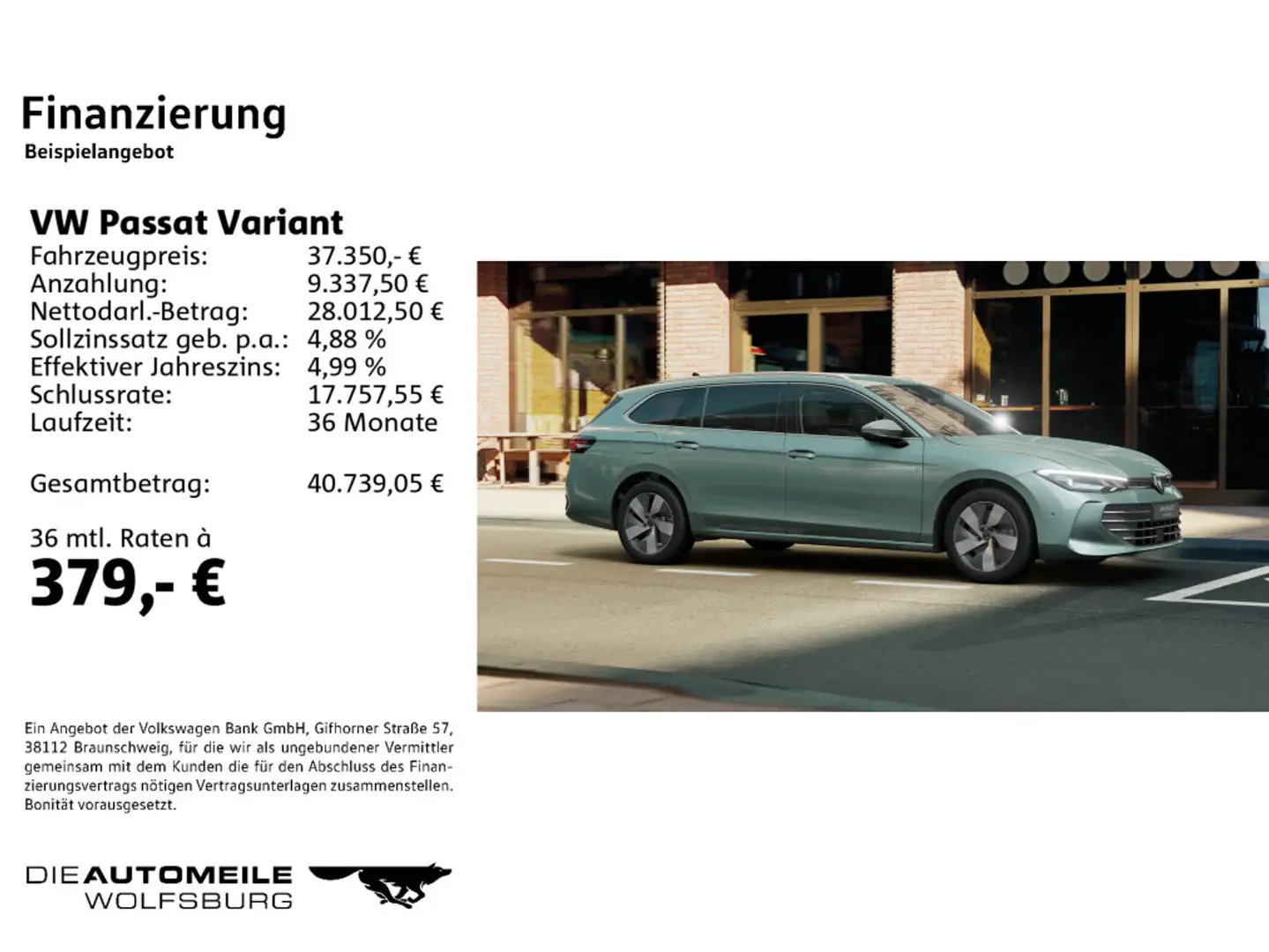 Volkswagen Passat Variant 1.5 TSI eHybrid DSG Business neue Grün - 2