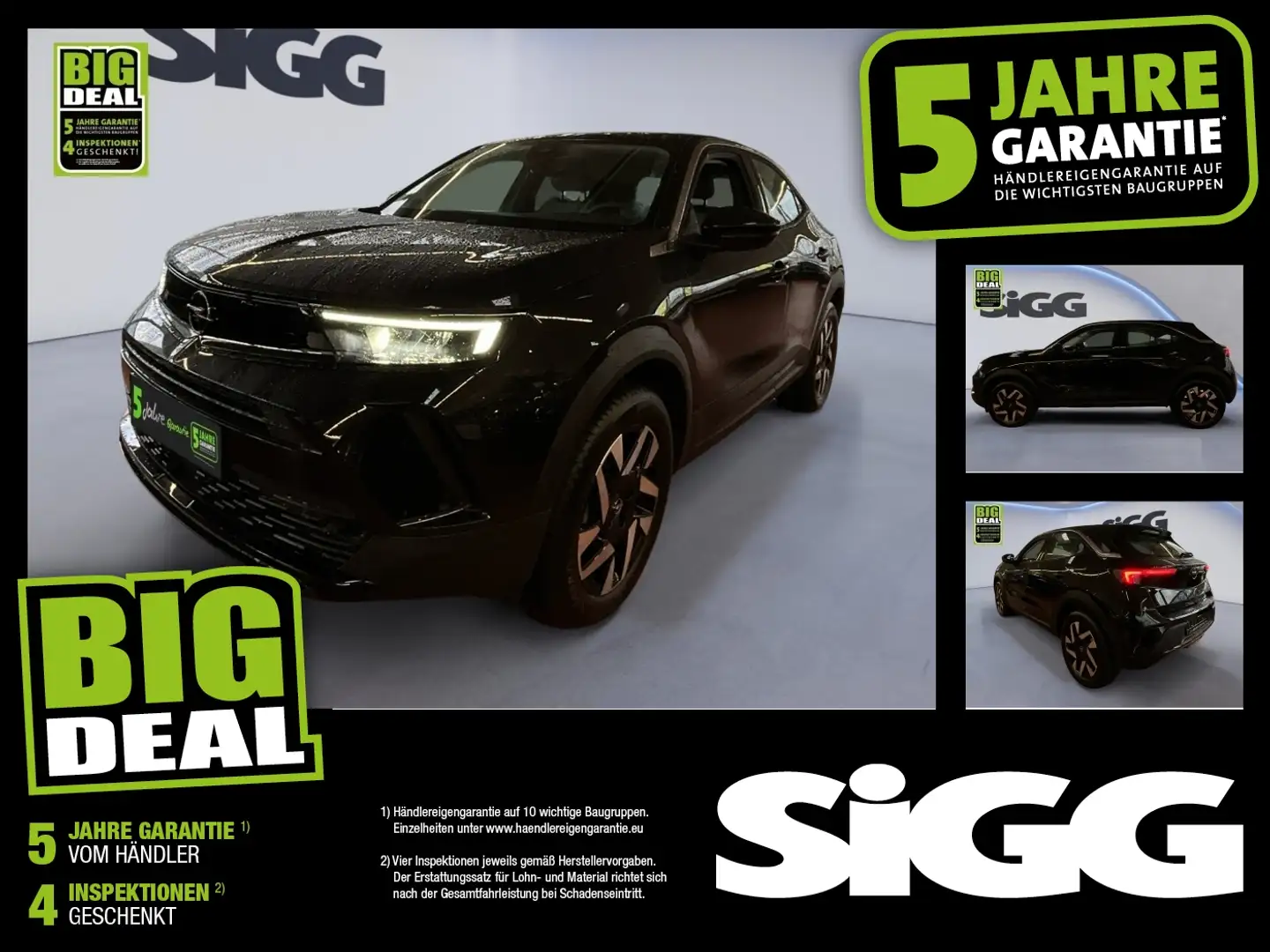 Opel Mokka 1.2 Turbo Elegance LED* Klima* Kam180° Schwarz - 1
