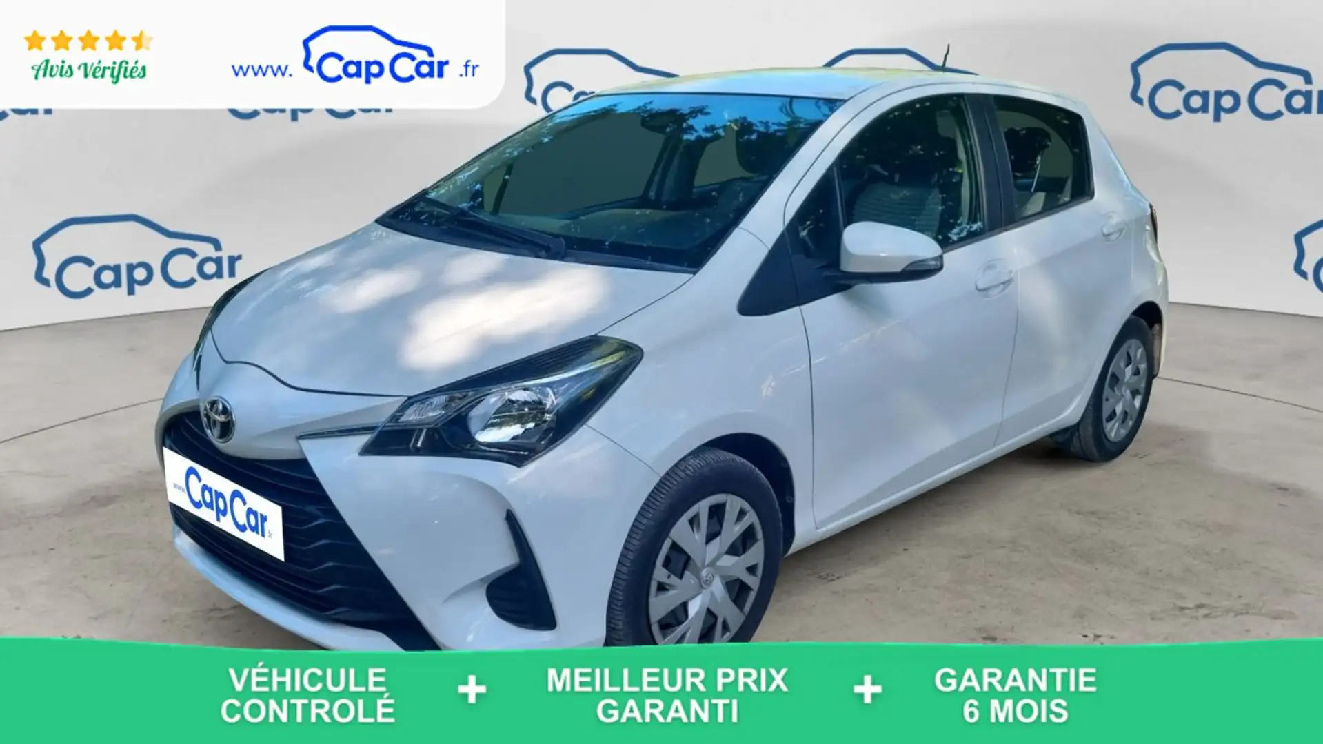 Toyota Yaris 1.0 VVT-i 72 Ultimate Blanc - 1