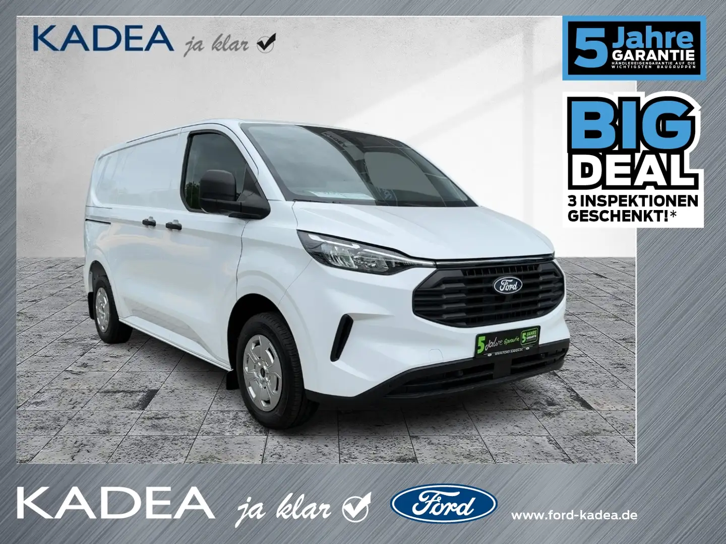 Ford Transit Custom Kasten Trend Klima Bott Einbau Weiß - 1