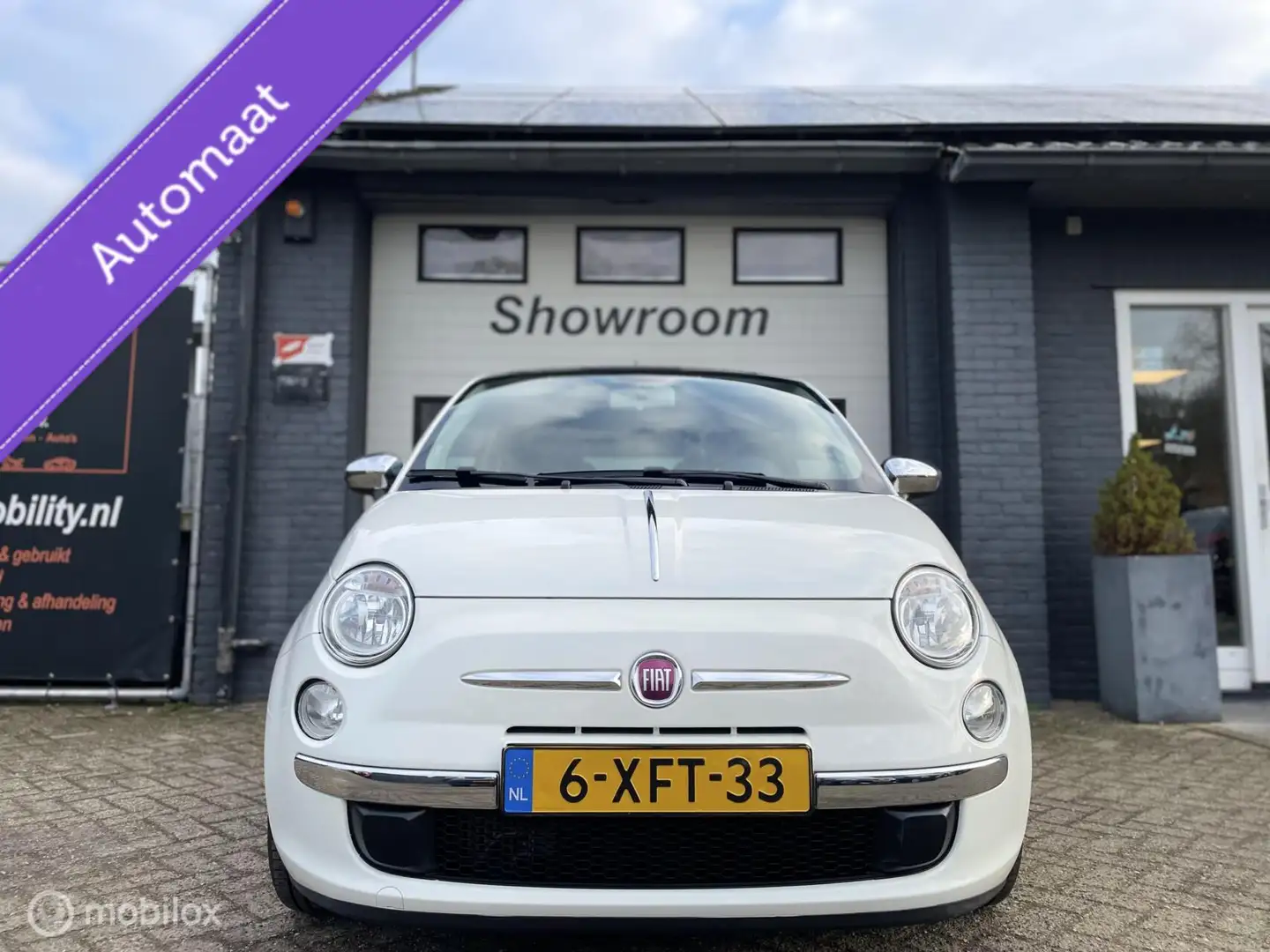 Fiat 500 0.9 TwinAir Turbo Lounge Automaat*Pano*Leer Weiß - 2
