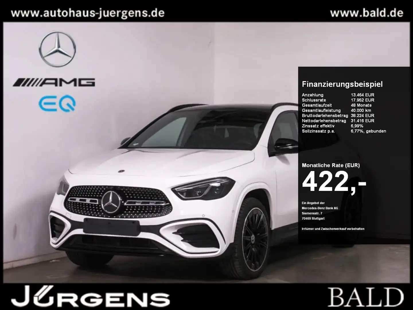 Mercedes-Benz GLA 250 e AMG-Sport/Pano/Burm/Night/Distr/20' Blanco - 1