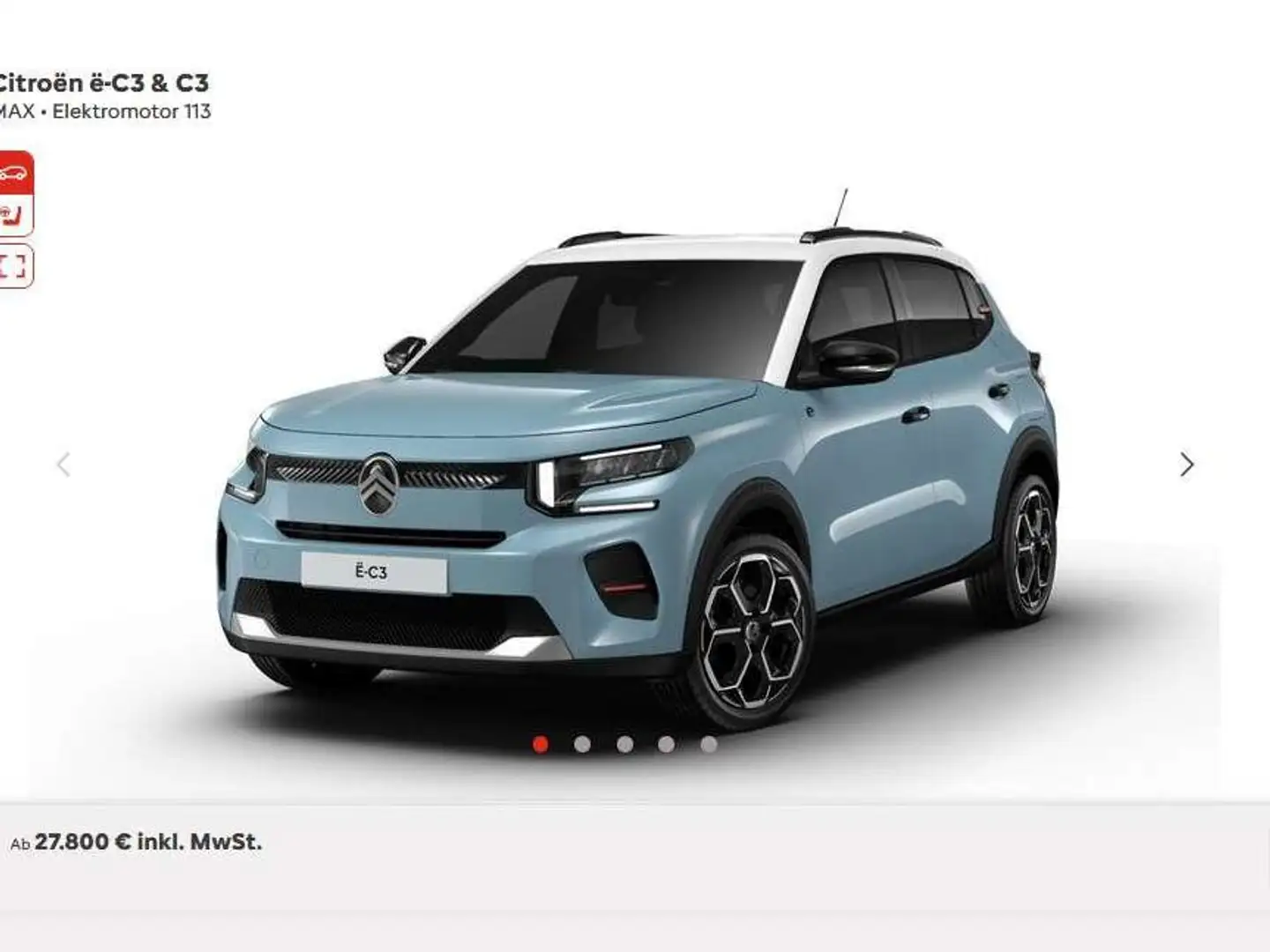 Citroen C3 Pure Tech 100 Max Blau - 1