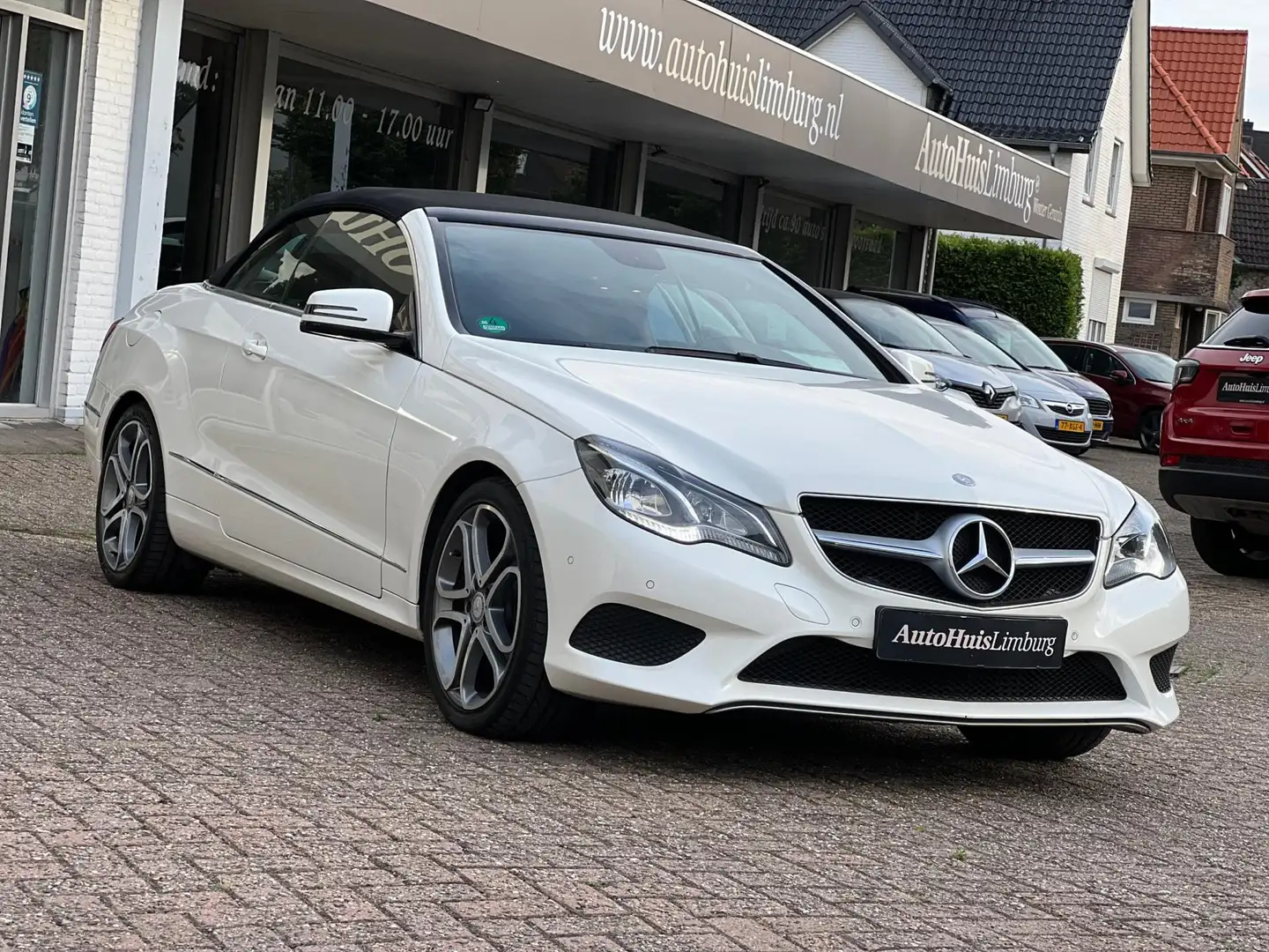 Mercedes-Benz E 200 Cabrio Edition Sport|Parelmoer Wit|Zwart Leer|Subl Blanco - 1