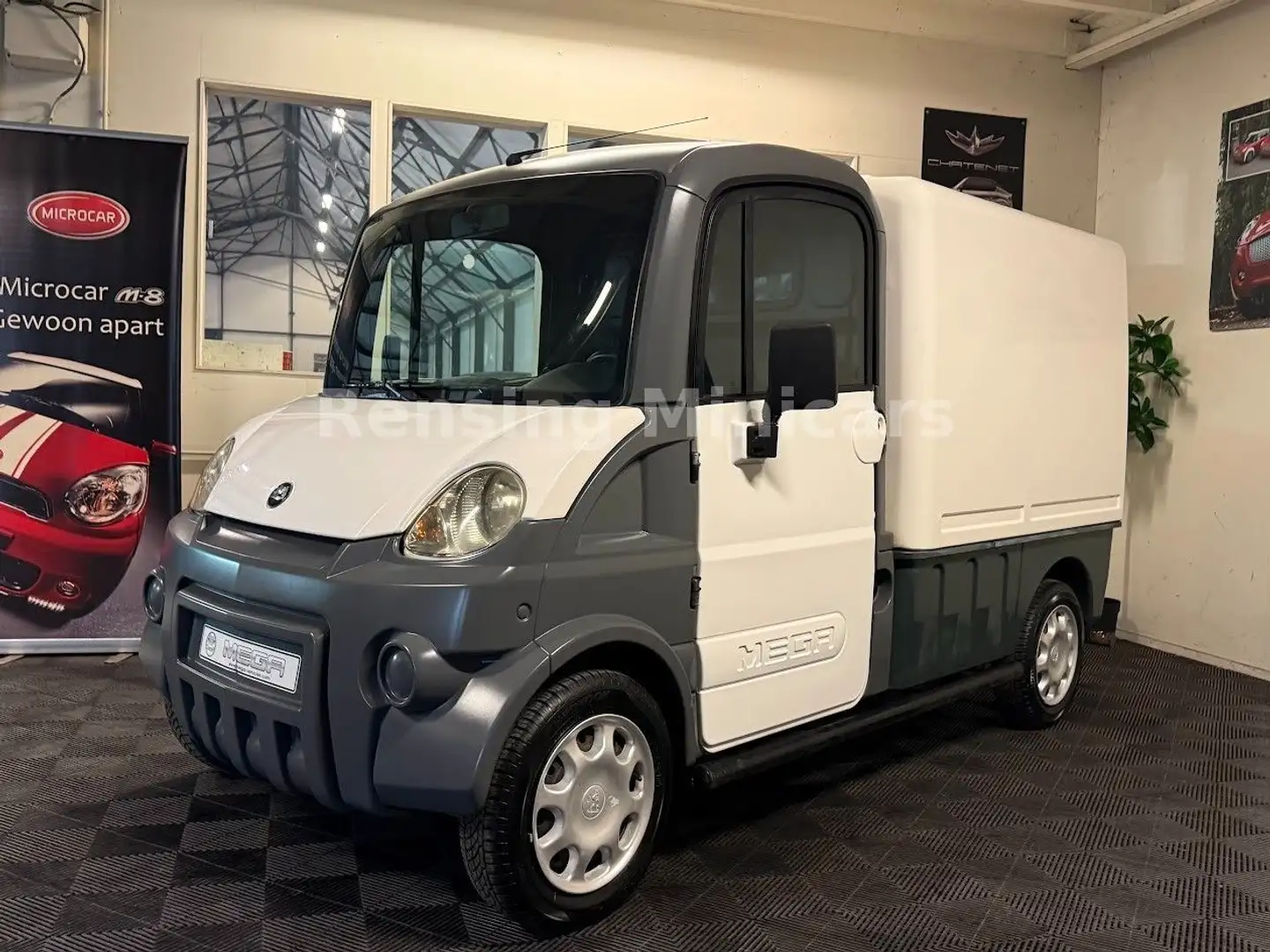 Aixam Mega Truck Kastenwagen Mopedauto Microcar 45 KM Blanc - 2