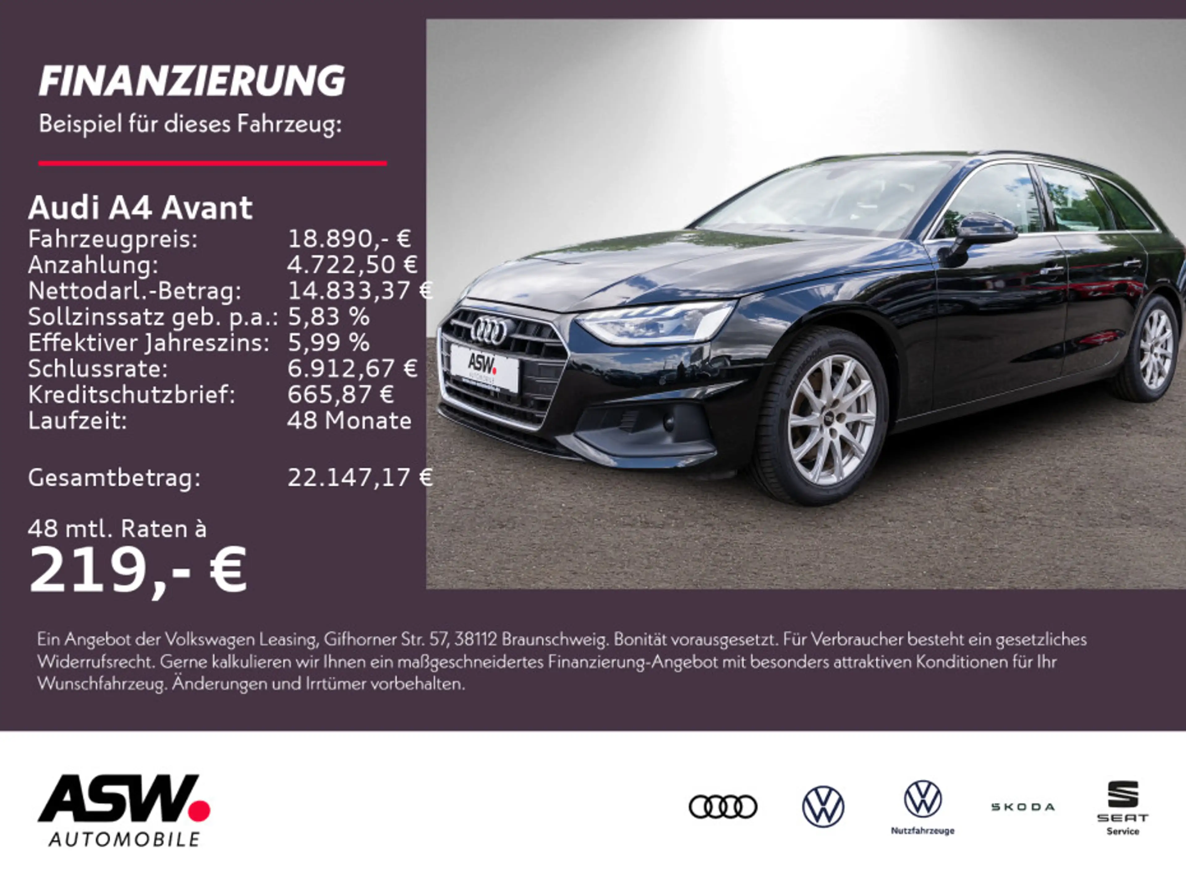 Audi A4 40TDI Stronic NAVI LED SHZ GRA PDC v/h