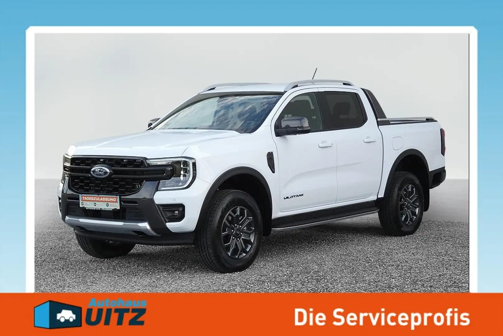 Ford Ranger Wildtrak e-4WD 3,0 V6 +B&O+AHK+RFK+ACC Weiß - 1