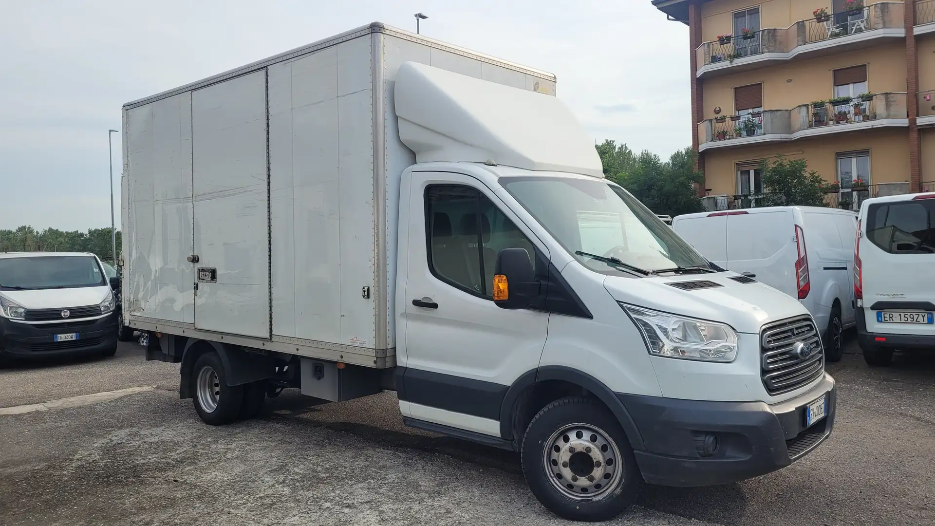 Ford Transit 350 2.0TDCi EcoBlue 130CV PL Cab. Boxato Sponda Bianco - 1