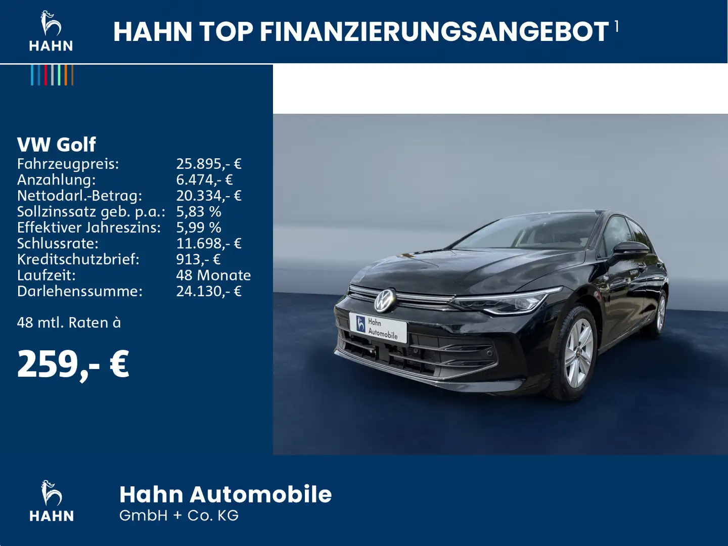 Volkswagen Golf Life 1,5 TSI Navi LED+ Climatronic ACC App Schwarz - 2