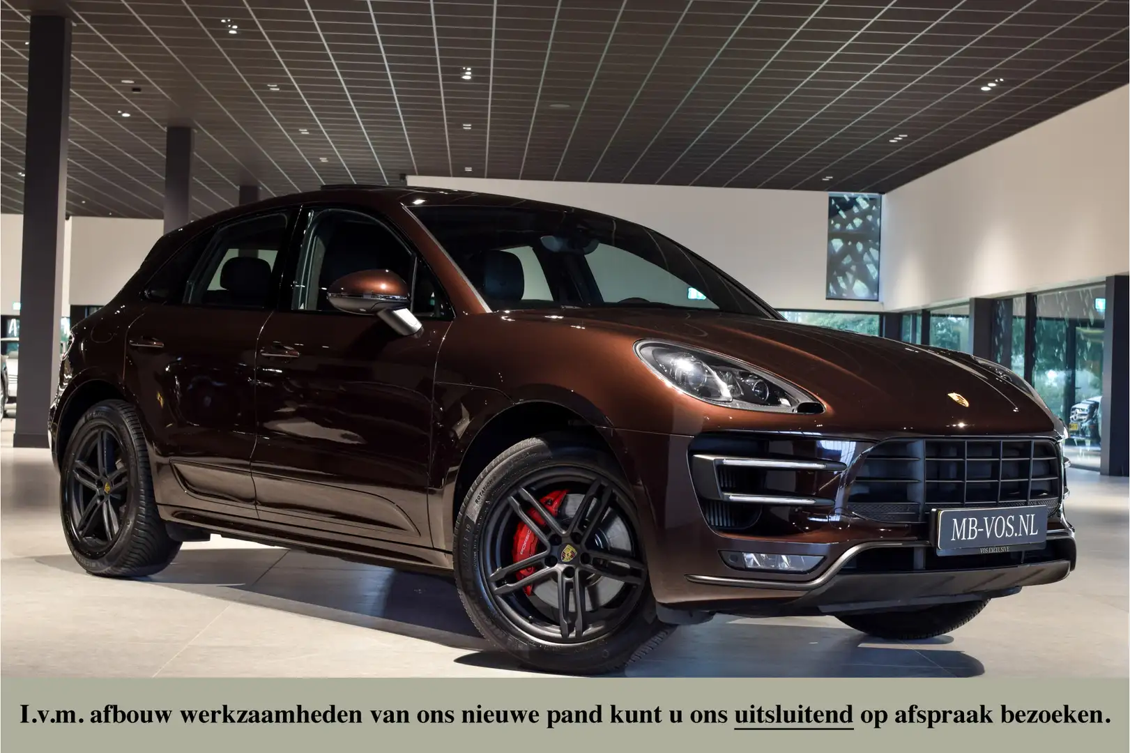 Porsche Macan 3.6 Turbo 400pk Luchtvering|Panorama|18-voudige st Brun - 1