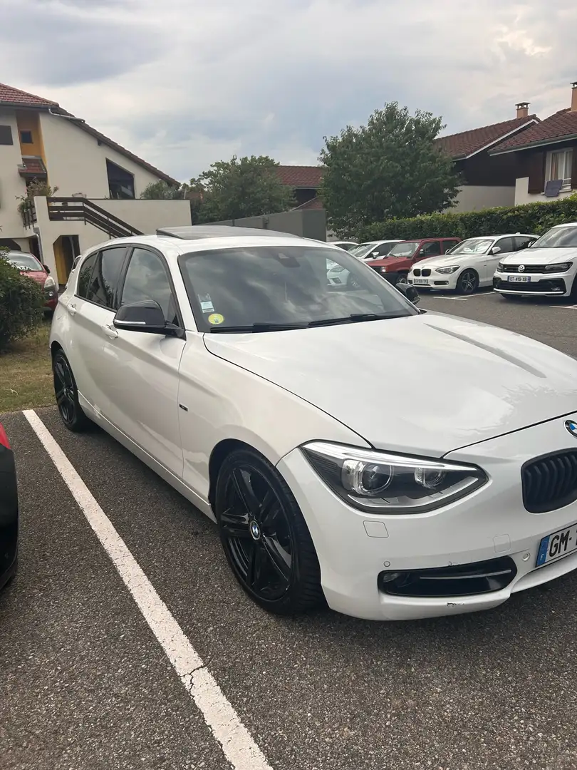 BMW 318 118d 143 ch Sport Blanc - 1