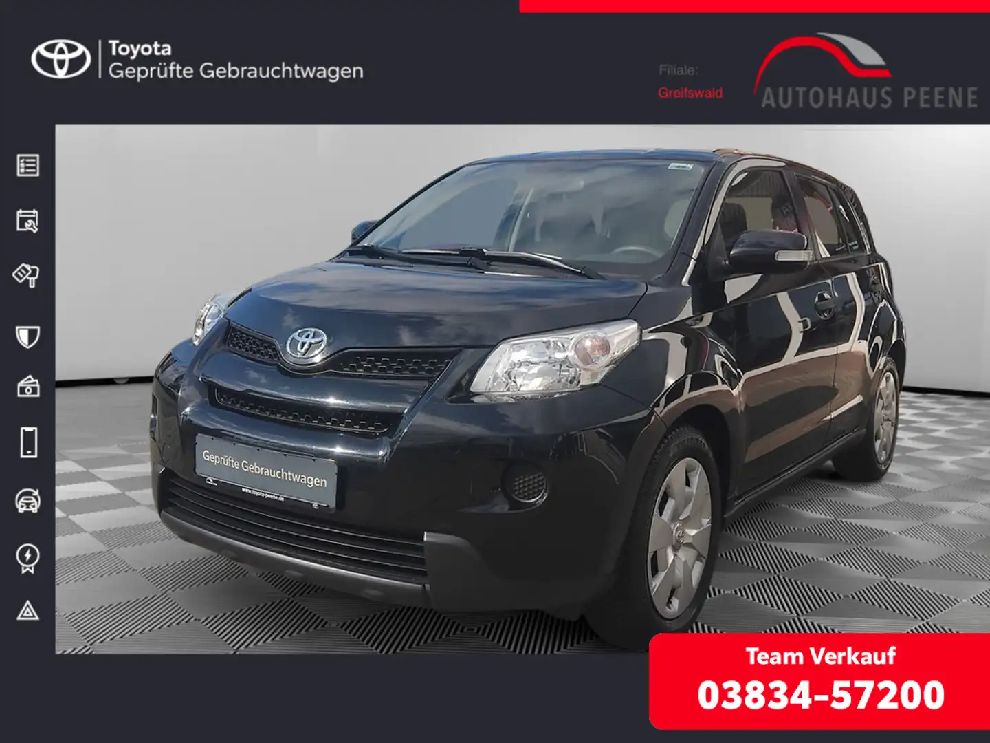 Toyota Urban Cruiser 1.3 Basis Schwarz - 1