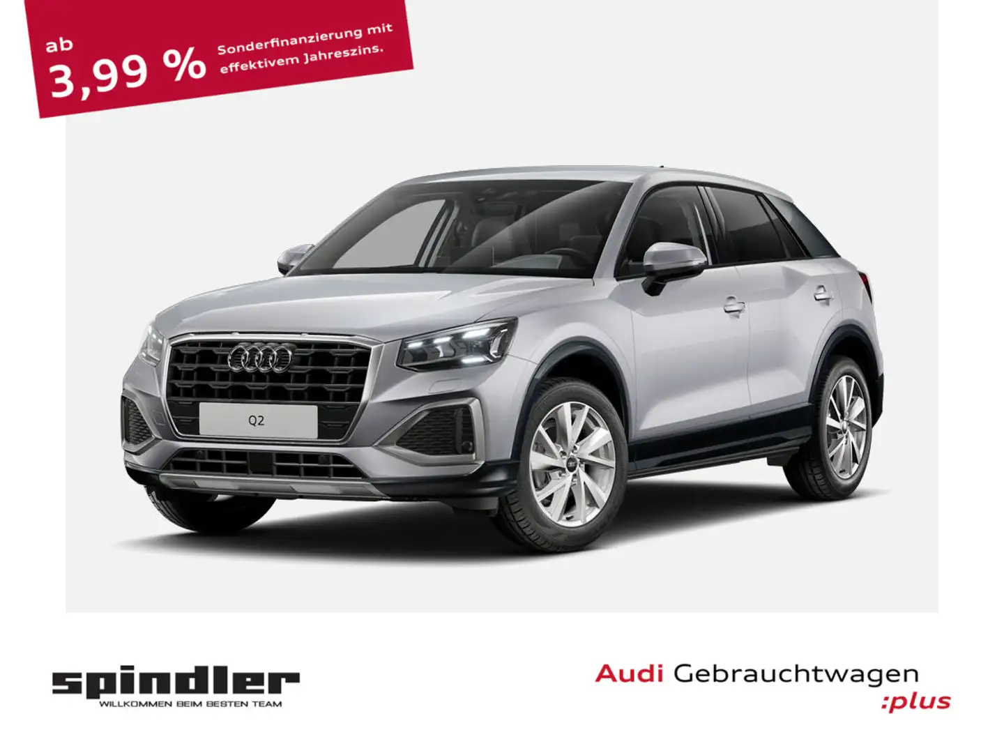 Audi Q2 advanced 35 TFSI S-tronic / Navi, Matrix, AHK Silber - 1