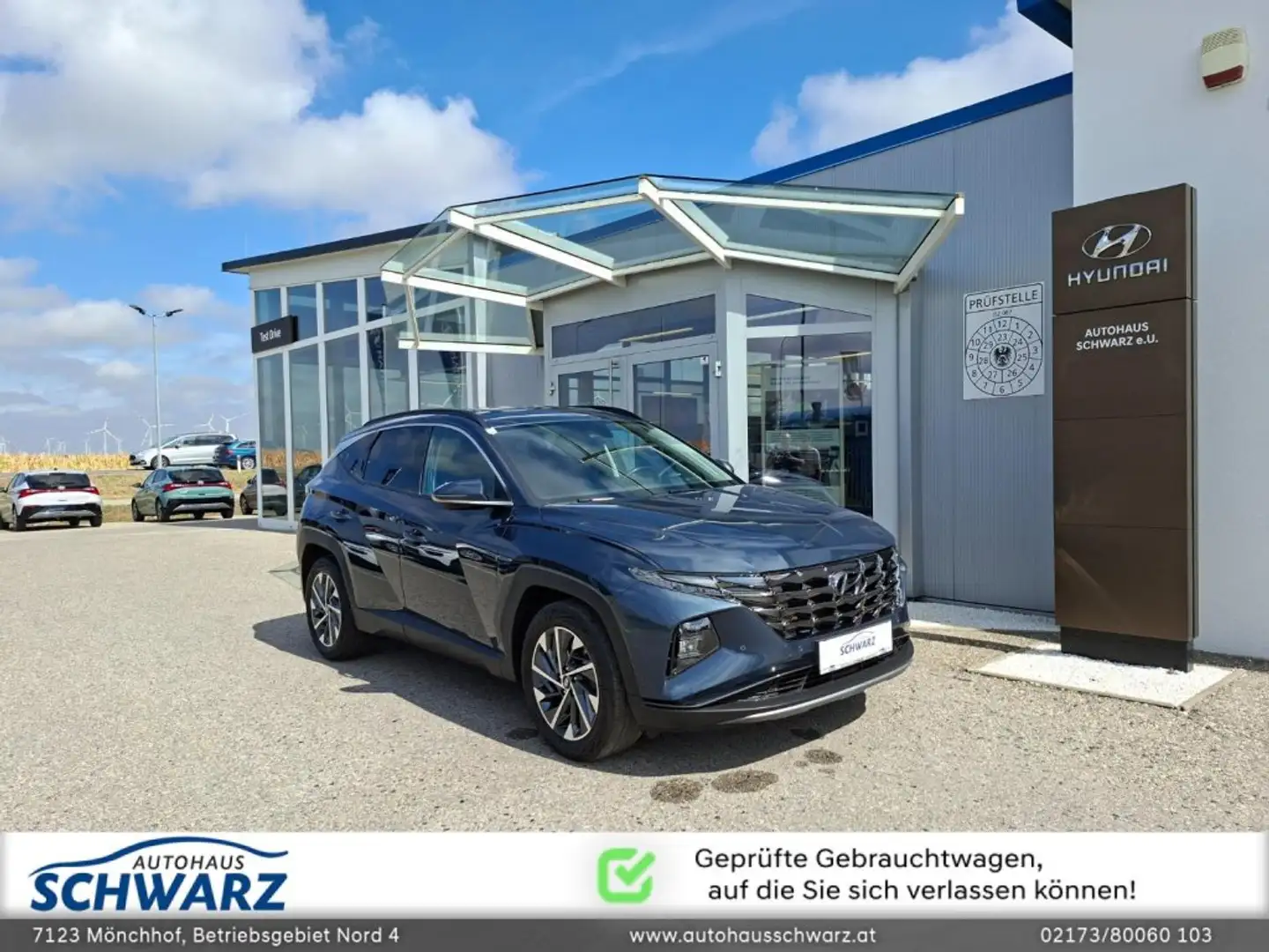 Hyundai TUCSON NX4 Trend Line 1,6 CRDi 2WD 48V DCT t1dt0 Blau - 1