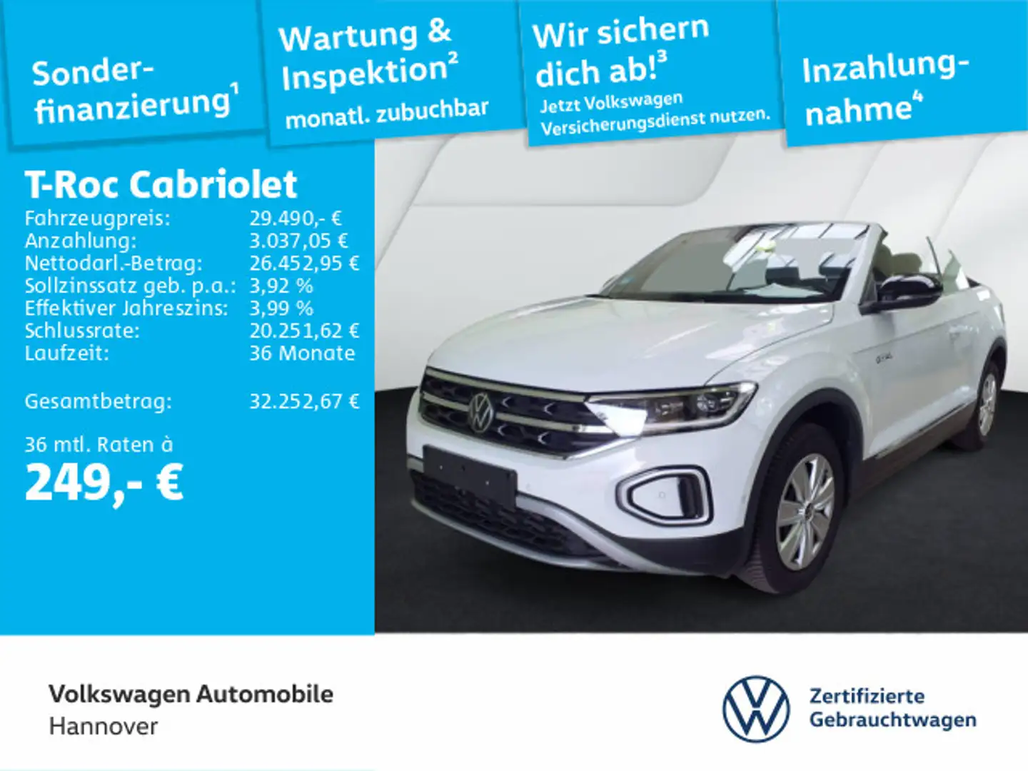 Volkswagen T-Roc 1.5 TSI DSG Goal ACC DigCockpit Blanc - 1