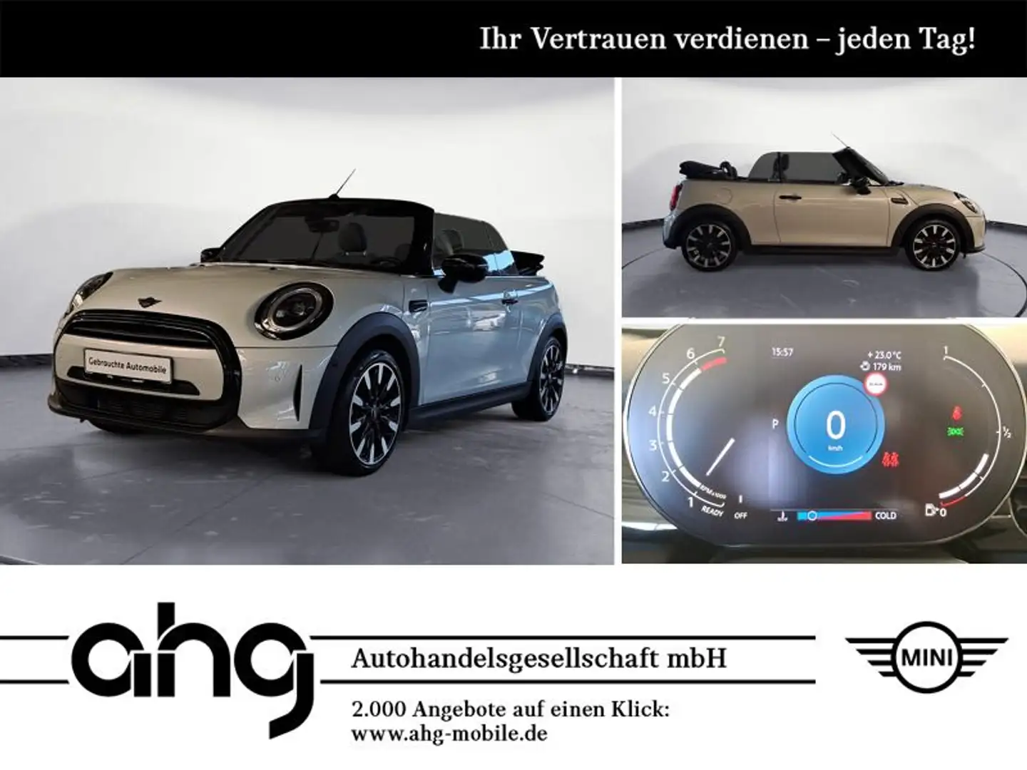 MINI Cooper Cabrio Classic Trim Steptronic Rückfahrka Weiß - 1