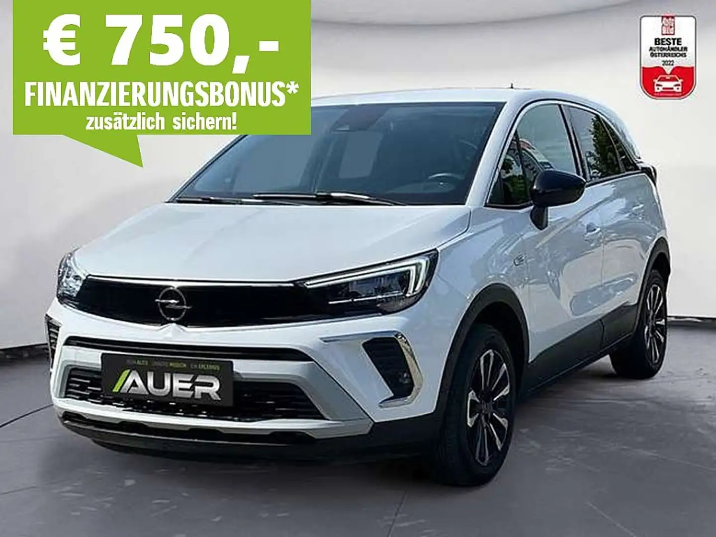 Opel Crossland 1,2 Turbo Elegance | LED | Klimaaut | PDC Weiß - 1