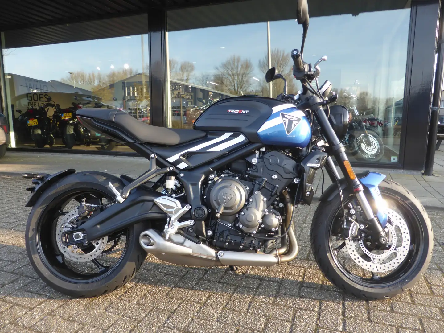 Triumph Trident 660 cruise control, shift assist etc. Blauw - 1