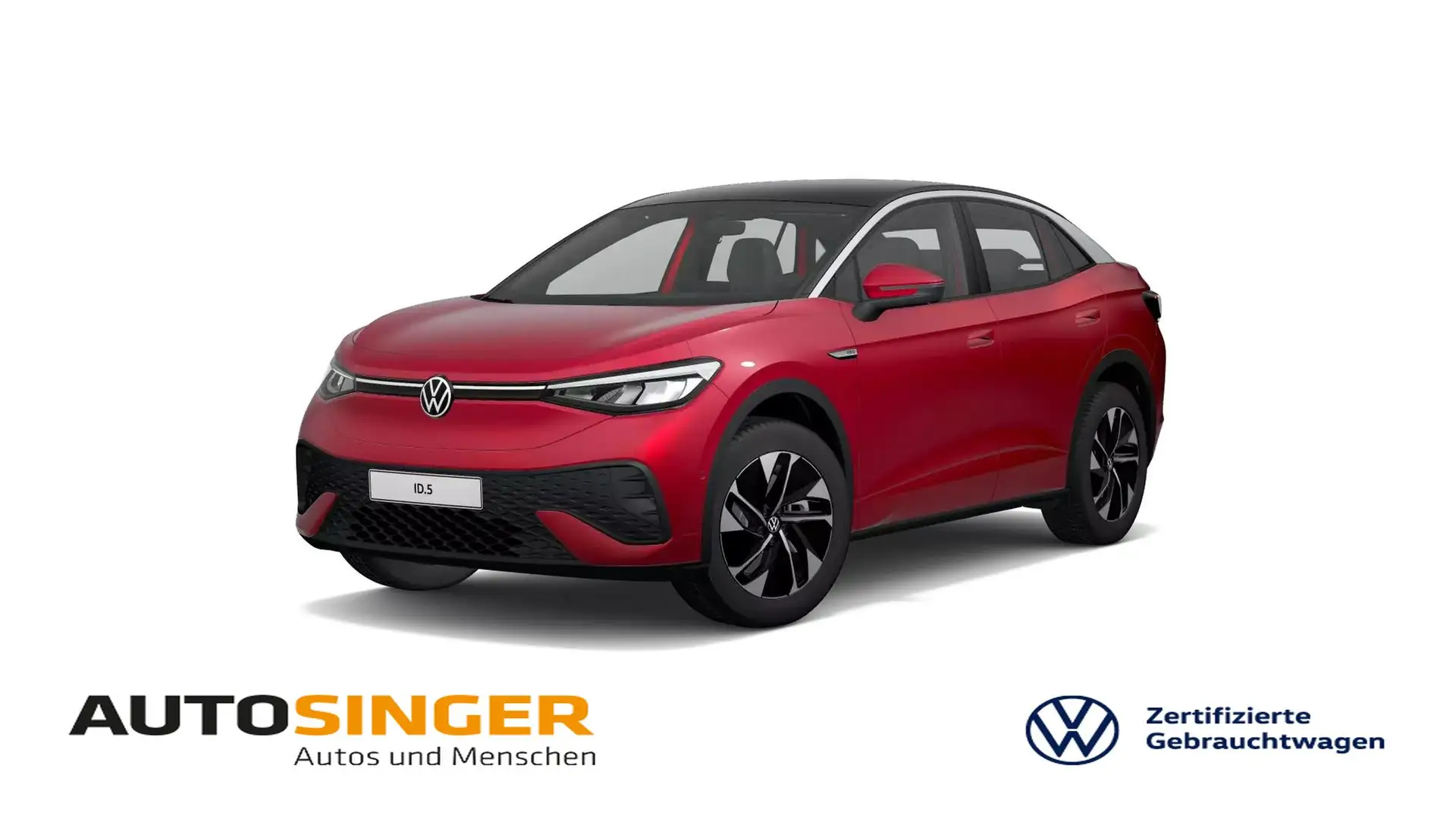 Volkswagen ID.5 Pro Performance *WÄRME*AHK*LED*ACC*NAVI*360 Red - 1