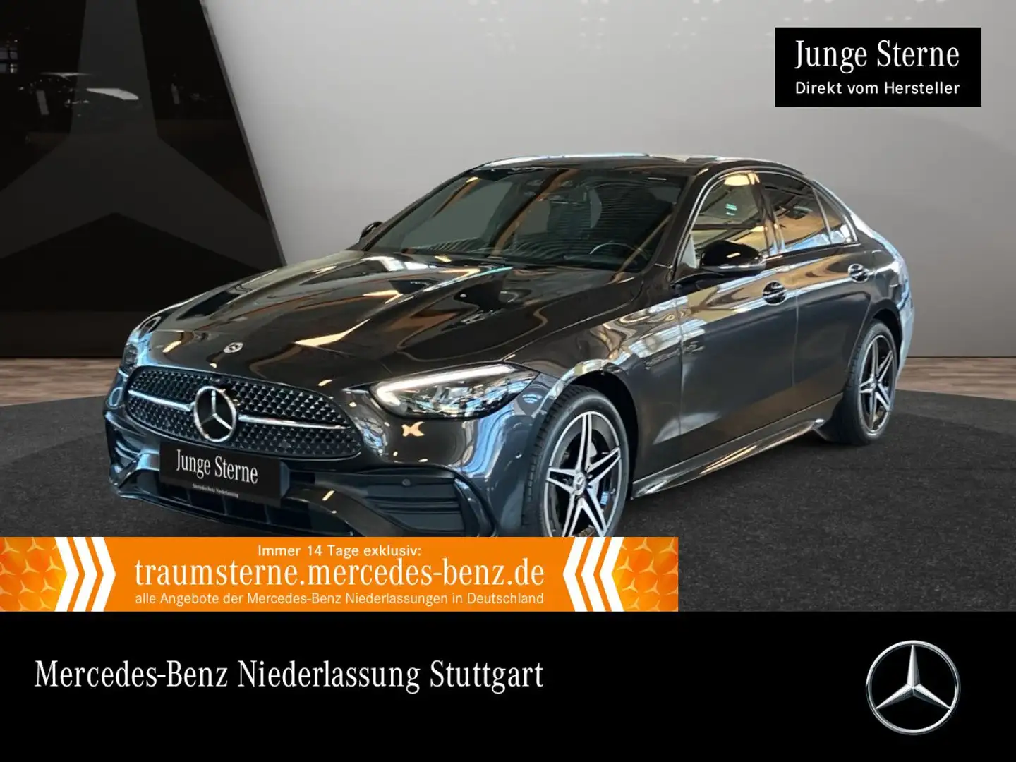 Mercedes-Benz C 300 e AMG+NIGHT+LED+KAMERA+KEYLESS+9G Grau - 1