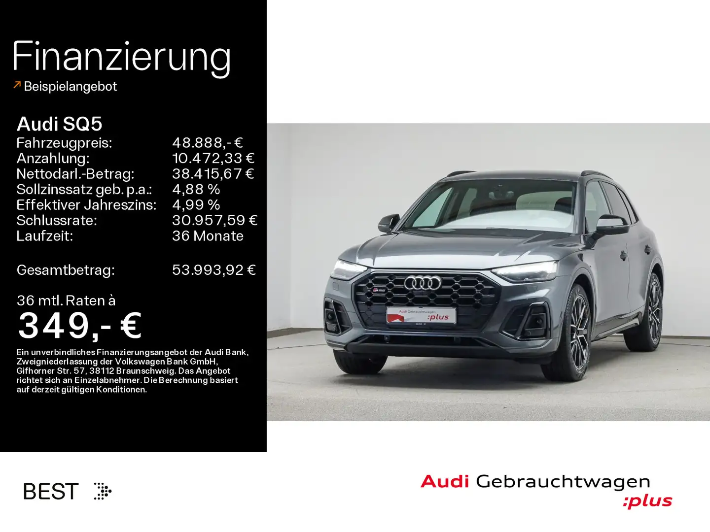 Audi SQ5 Assist*Matrix*Sound*Optik Black*20" Grau - 1