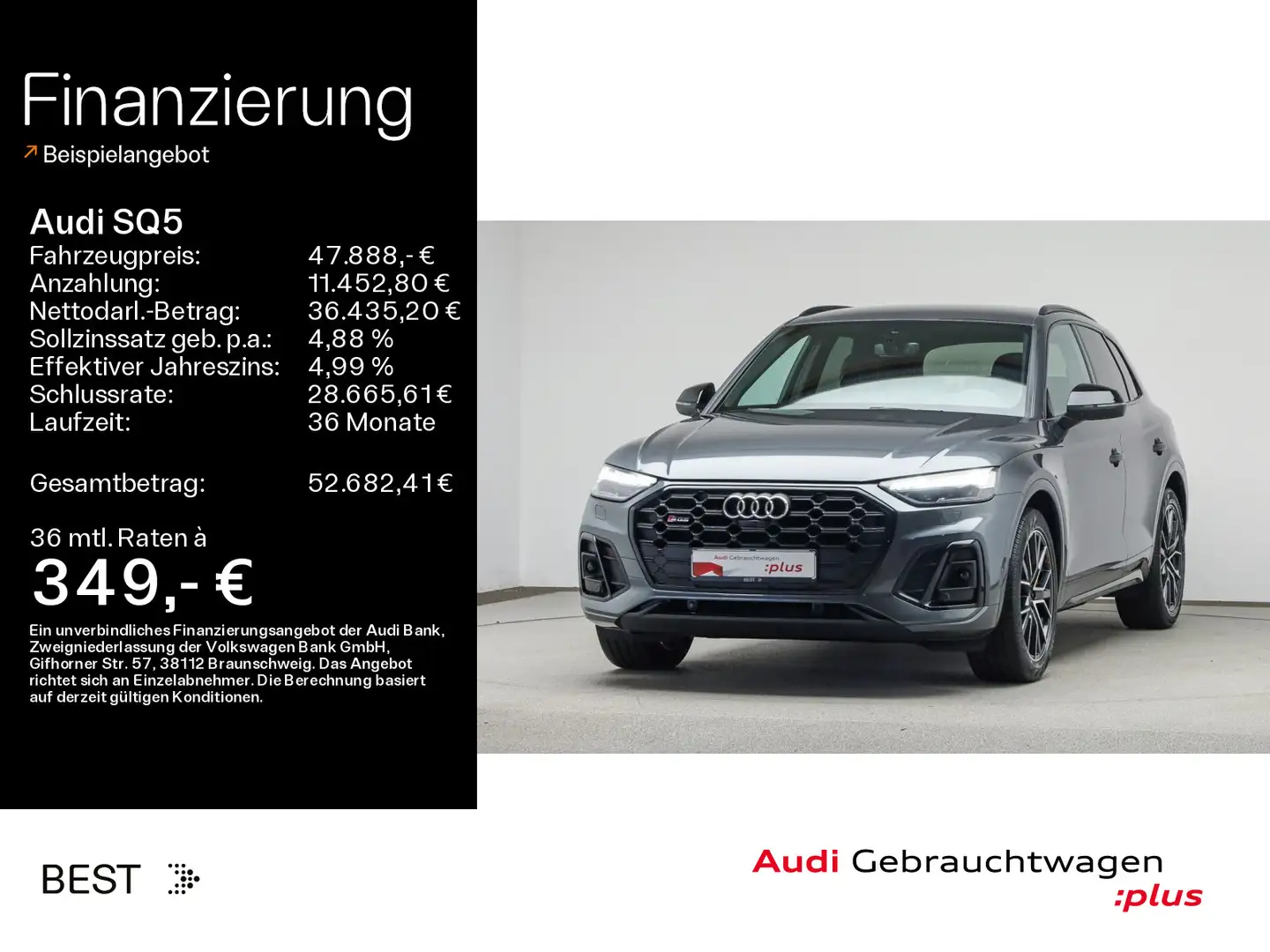 Audi SQ5 Assist*Matrix*Sound*Optik Black*20" Gri - 1