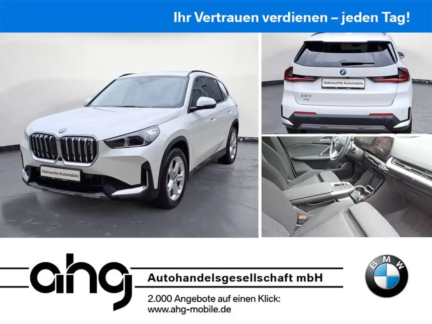 BMW iX1 xDrive30 Head-Up AHK Adaptives Fahrwerk Komf Weiß - 1