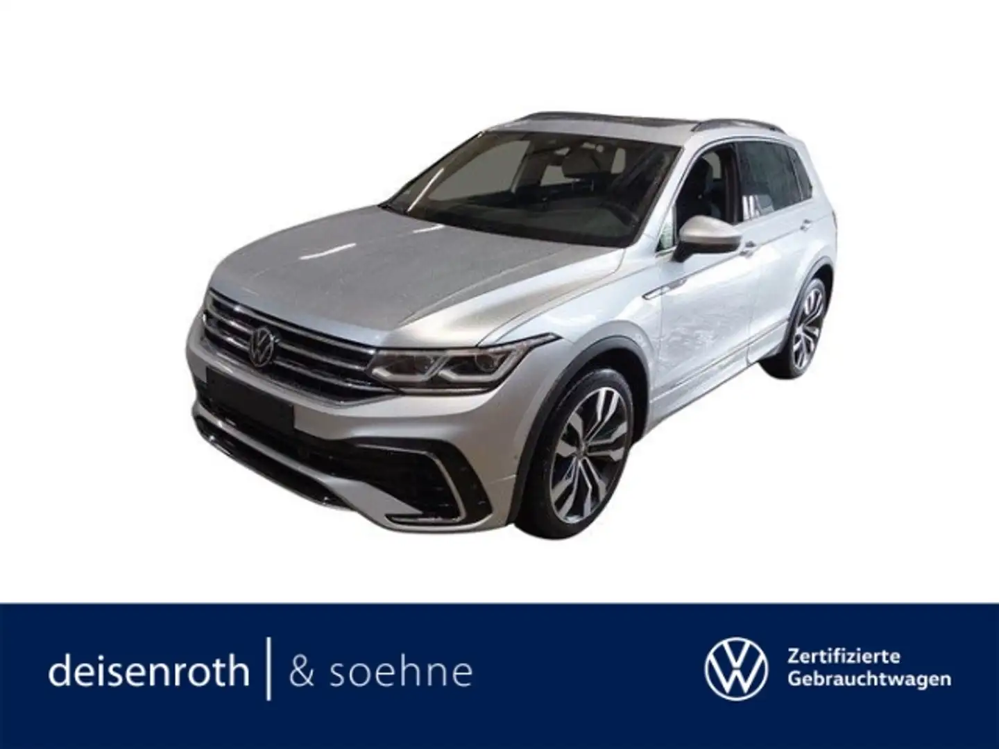 Volkswagen Tiguan R-Line 2.0 TDI 4M StHz/AHK/Pano/Matrix/20''/Leder/ Plateado - 1