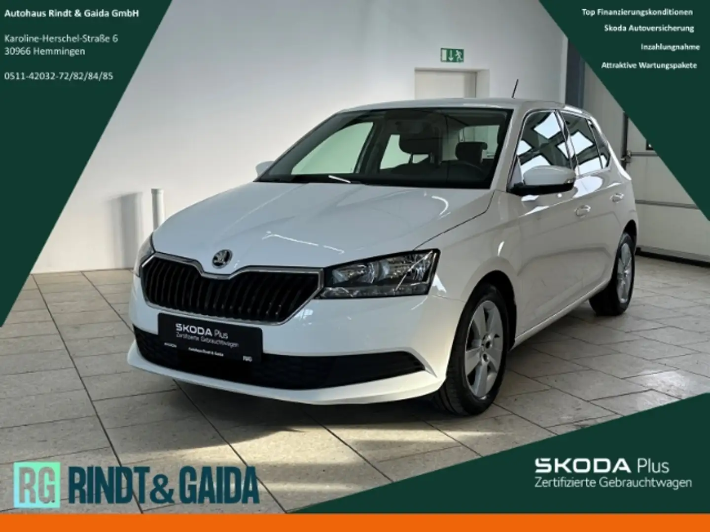 Skoda Fabia 1.0 MPI Active Klima Freisprech SHZ PDC Weiß - 1