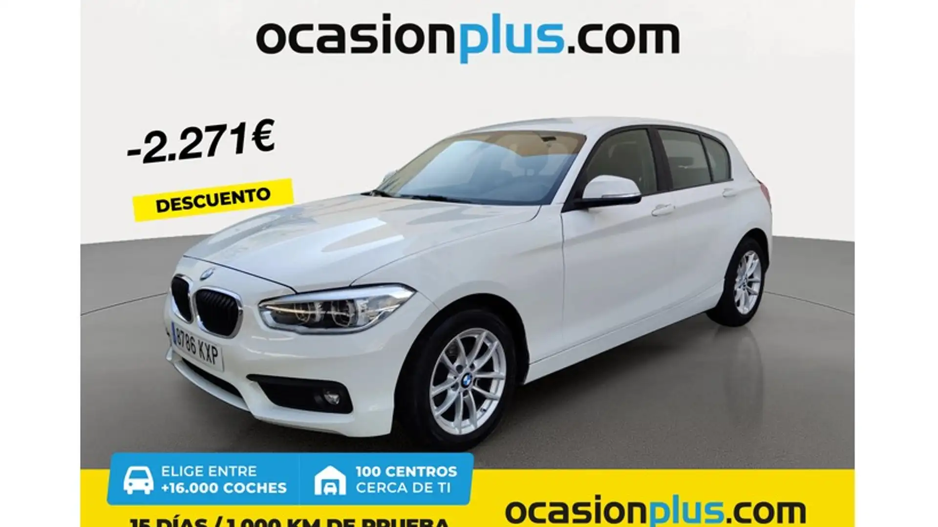 BMW 116 116d Blanc - 1