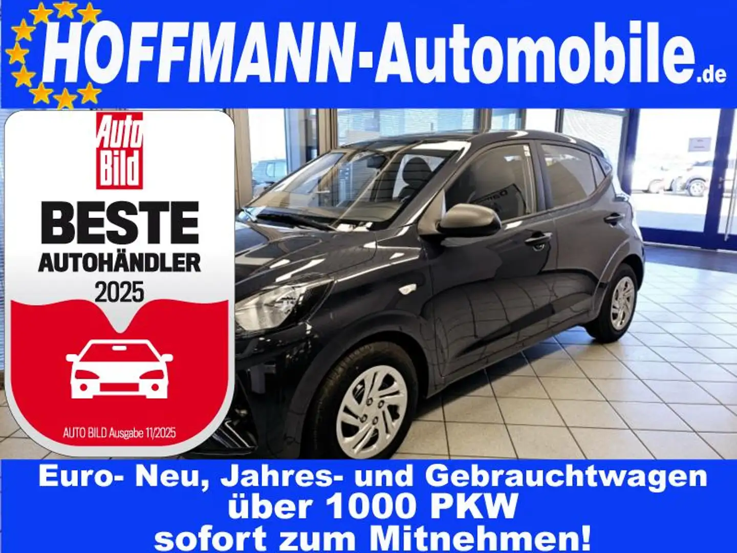 Hyundai i10 Navi,PDC+Kamera,Tempomat,Klimaanlage Grau - 1