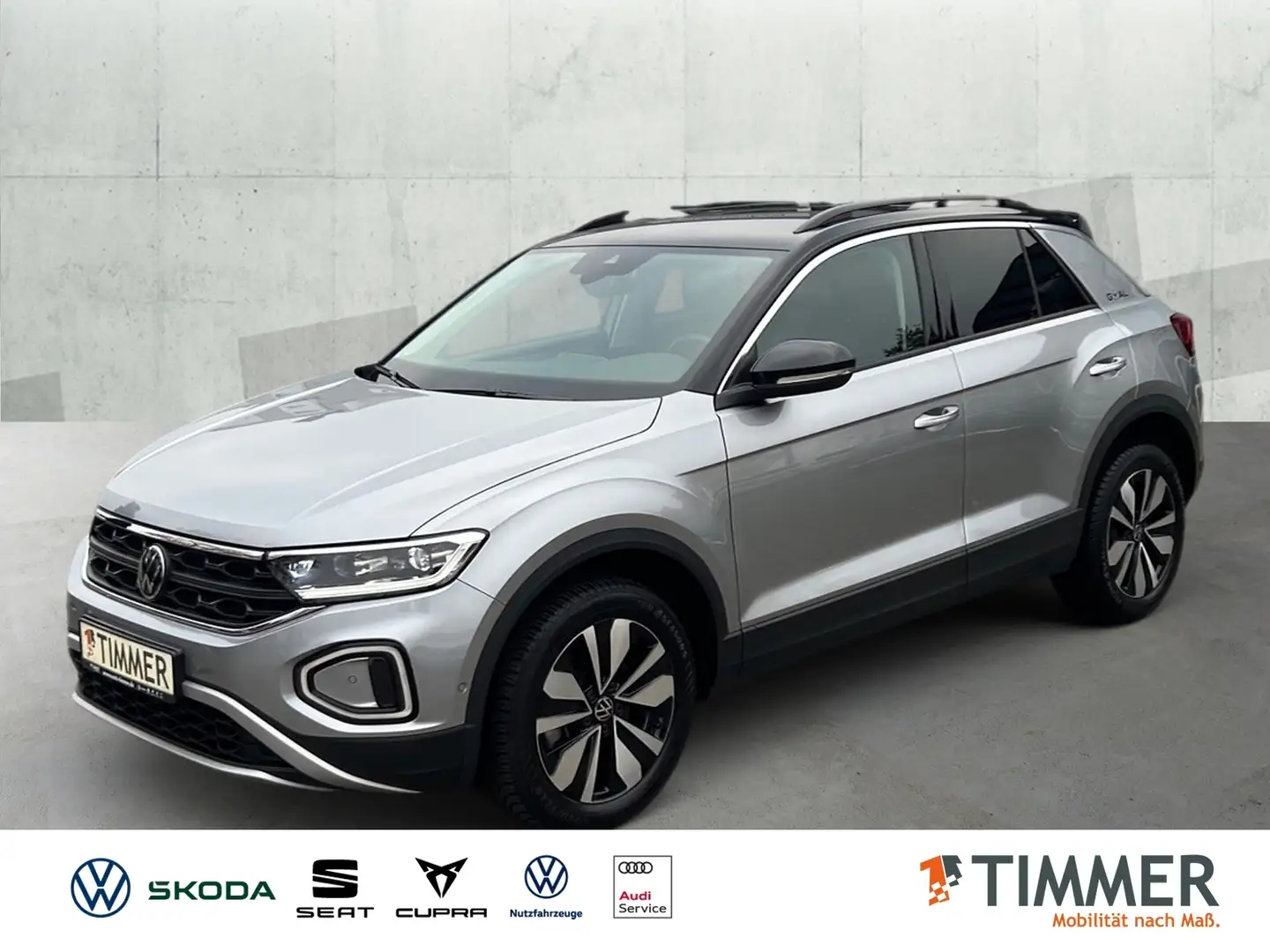 Volkswagen T-Roc 2.0 TDI DSG GOAL *AHK *LED *RKAM *ACC *APP *LM *S Silber - 1