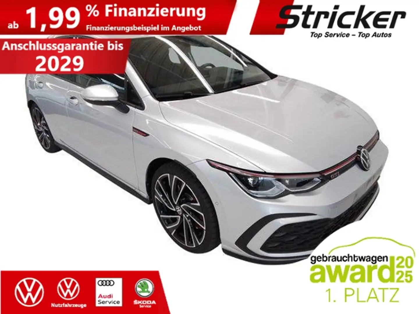 Volkswagen Golf GTI 2.0TSI DSG 288,-ohne Anzahlung AHK Head-up IQ Argent - 2