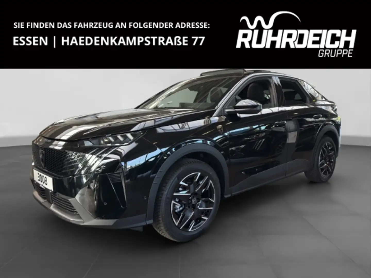 Peugeot 3008 MILD-HYBRID 145 GT FOCAL PANO RFK SHZ NAVI Nero - 1