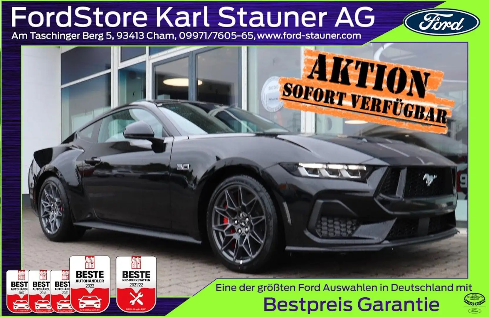 Ford Mustang Fastback Fahrwerk MagneRide 4,99% FIN* Nero - 1