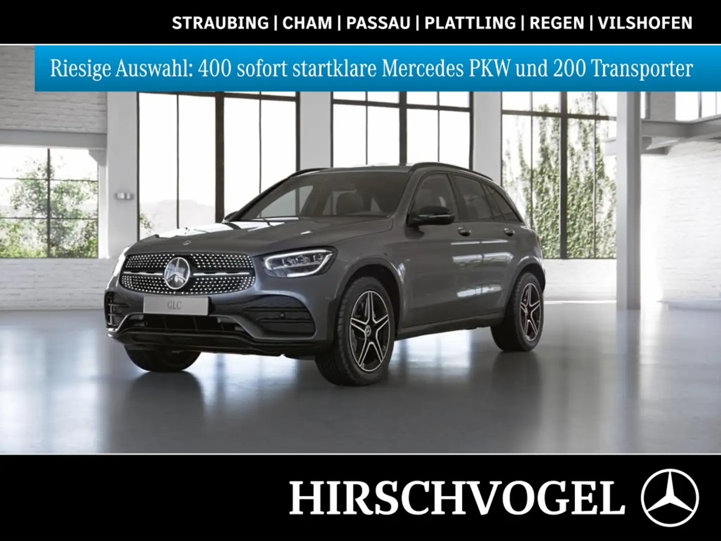 Mercedes-Benz GLC 300 e 4M AMG-Line/EXCLUSIVE+Night+AHK+Memory Gris - 1