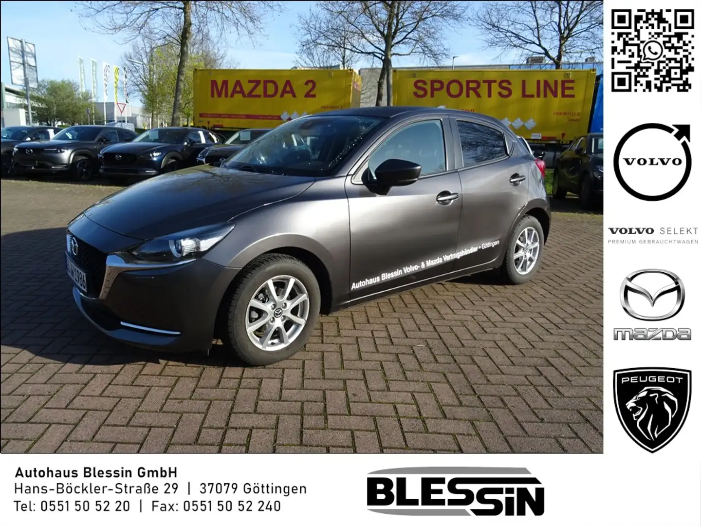 Mazda 2 SKYACTIV-G 90 M-Hybrid Sports-Line  Lenkradheiz... Grigio - 1