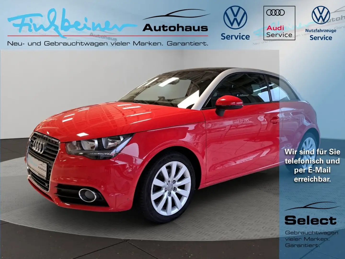 Audi A1 Ambition 1.4l TFSI Klima Einparkhilfe Rot - 1