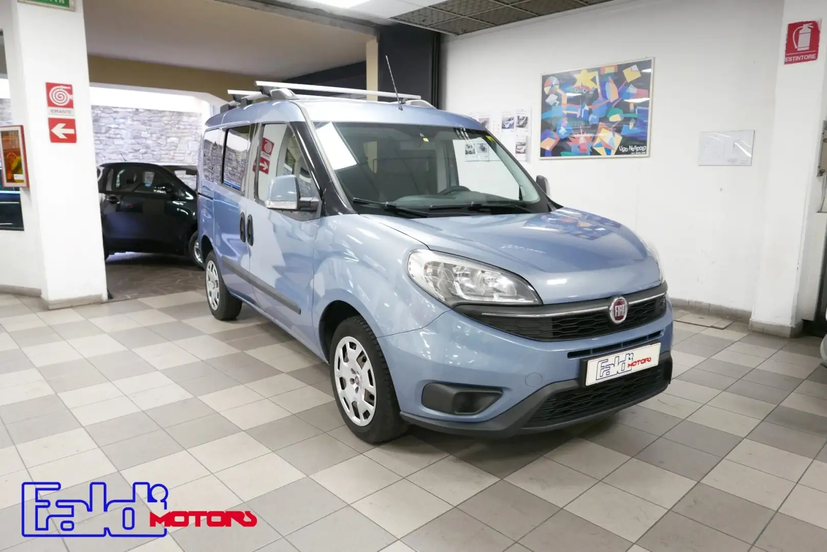 Fiat Doblo Doblò 1.6 MJT 16V 90CV Dualogic Easy 7 Posti Gris - 1