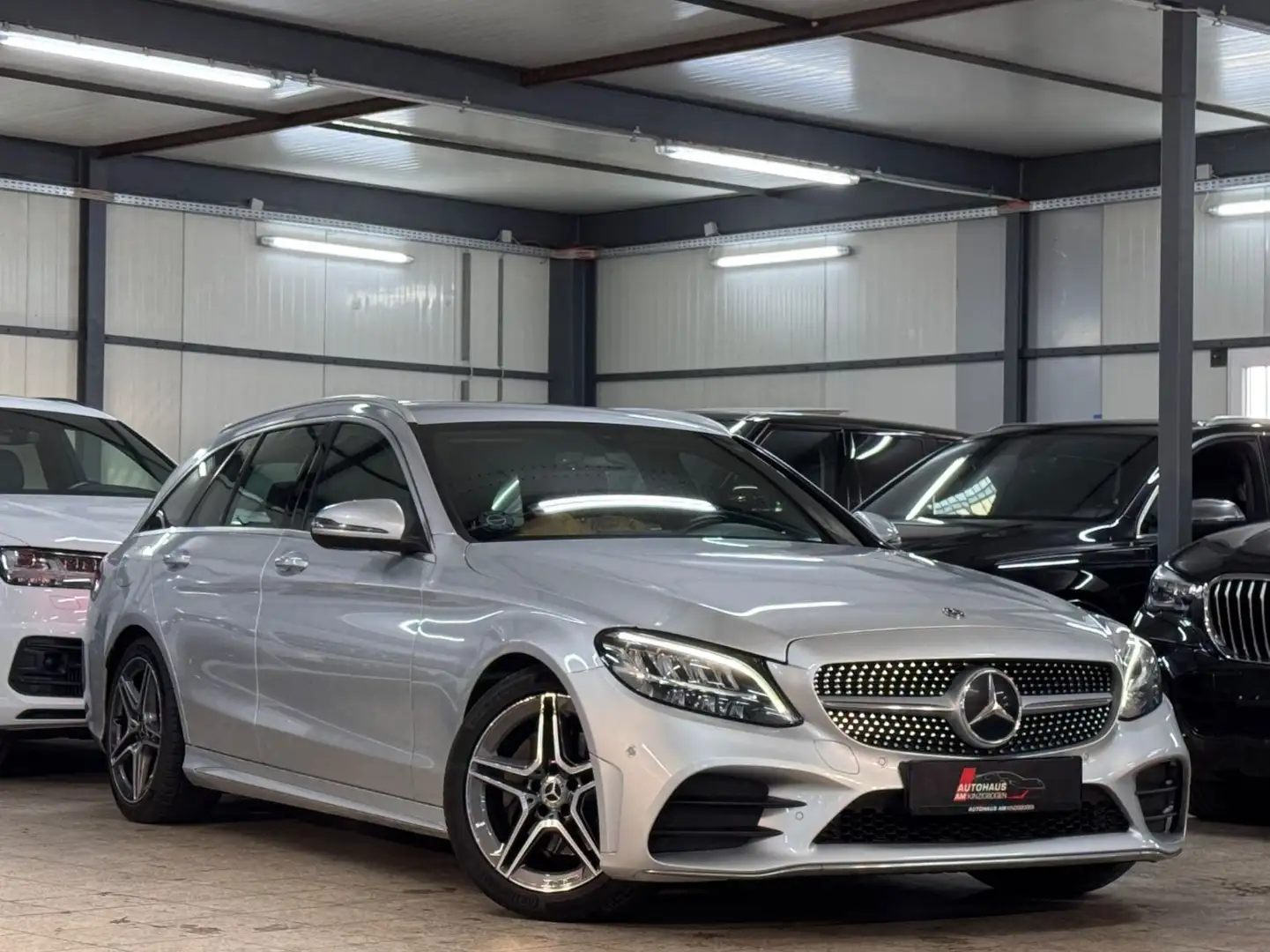 Mercedes-Benz C 220 d T AMG LINE*SPORT*PARK*LEDER*UVM*2.HAND Silber - 1