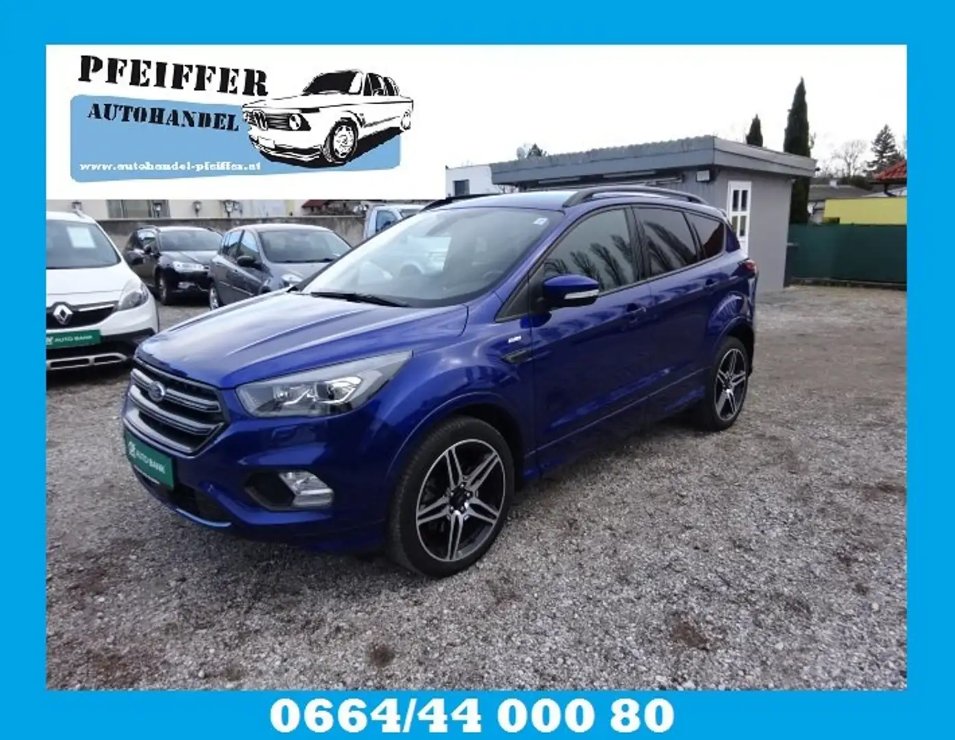 Ford Kuga ST-Line Pickerl 08.2026 Zahnriemen neu Leder Blau - 1