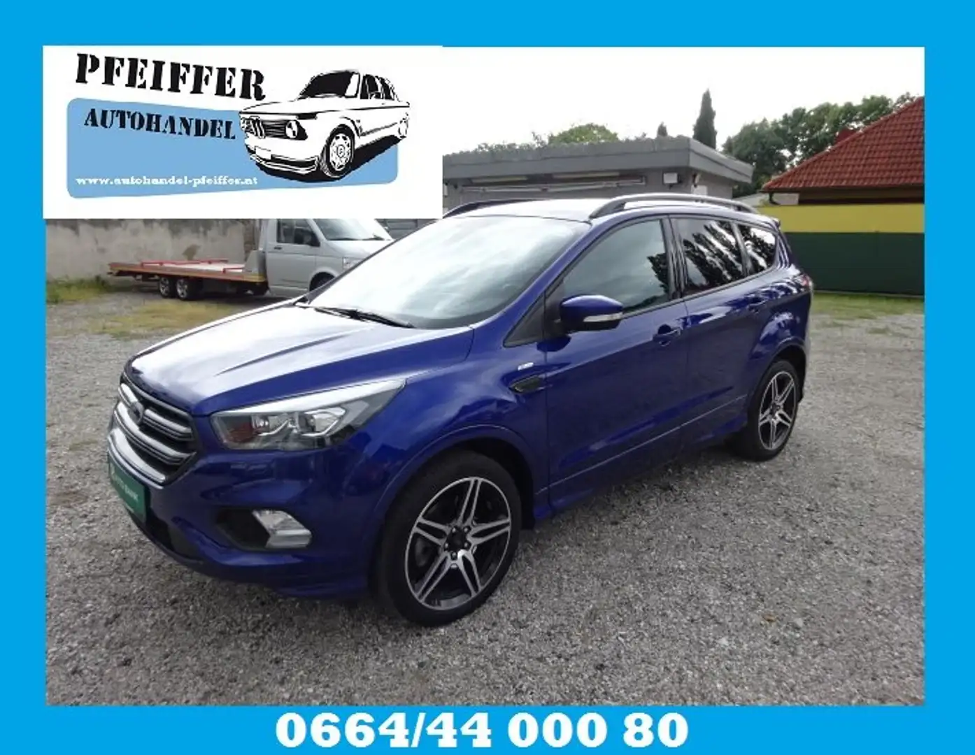 Ford Kuga ST-Line Pickerl neu 08.2026 Zahnriemen neu Leder Blau - 1