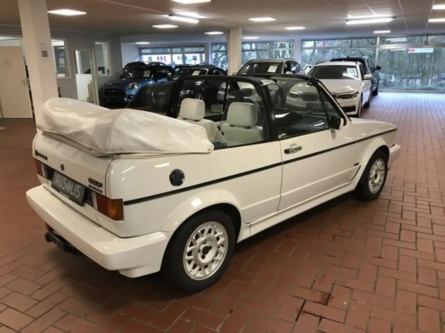 Volkswagen Golf Cabriolet Quartett,Oldtimer Servo,Leder Biały - 2