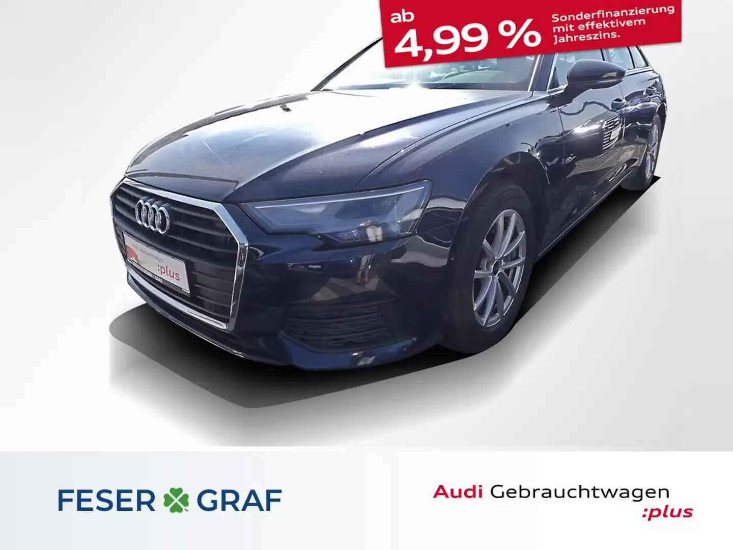 Audi A6 Avant 40 TDI S tronic Navi LED Tempomat AHK Azul - 1