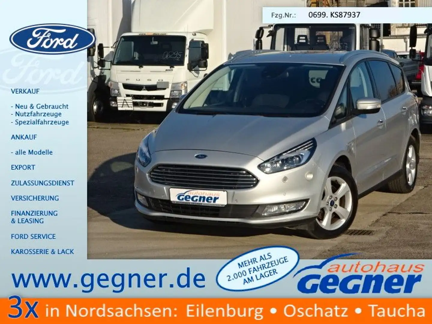 Ford S-Max 190PS Aut Business 4x4 AWD LED Navi Kamera Ezüst - 1
