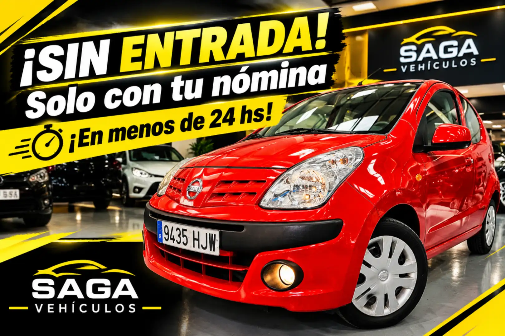 Nissan Pixo 1.0 Acenta Rojo - 1