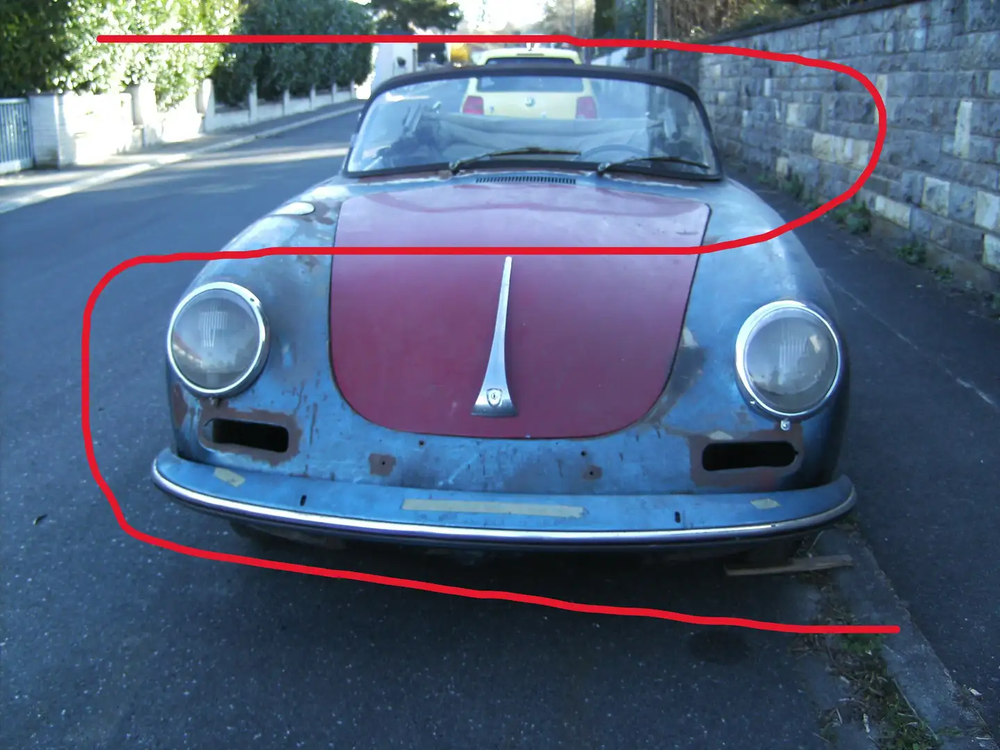 Porsche 356 SC Cabriolet Polizei Alb - 1